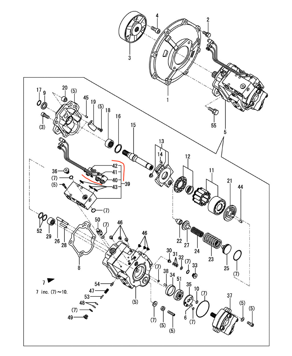 Elettrovalvola pilota 172460-73910 mini escavatori Yanmar VIO