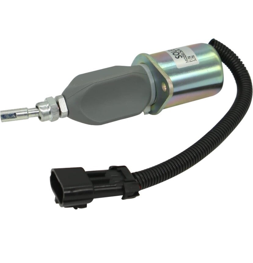 Solenoide arresto motore 24 V DC, codice 99453479, per Fiat-Hitachi, Fiat-Allis ed Hitachi EX.