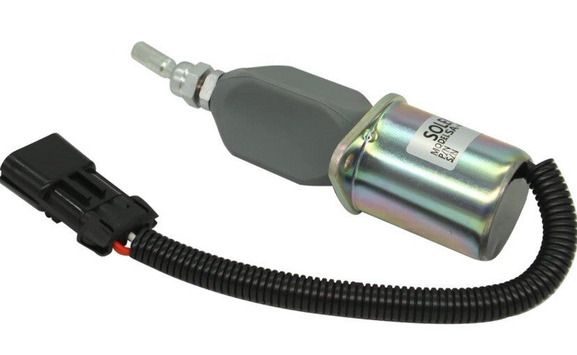 Solenoide arresto motore 24 V DC, codice 99453479, per Fiat-Hitachi, Fiat-Allis ed Hitachi EX.