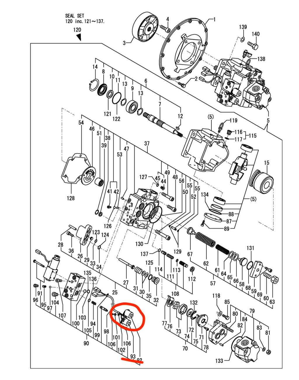 Elettrovalvola 172456-73590 172456-73580 Yanmar Uchida Rexroth Coil Fit AP2D36