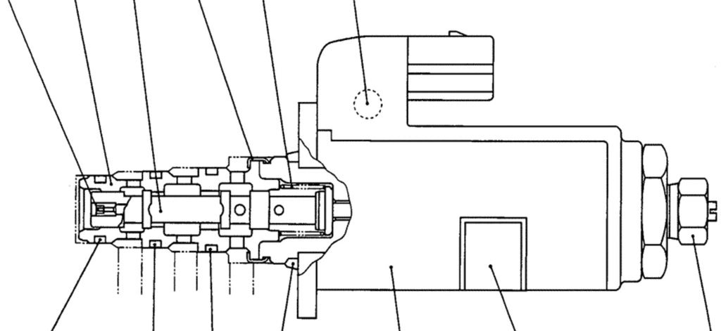 Elettrovalvola proporzionale idraulica YB35V00005F1 New Holland Kobelco SK200