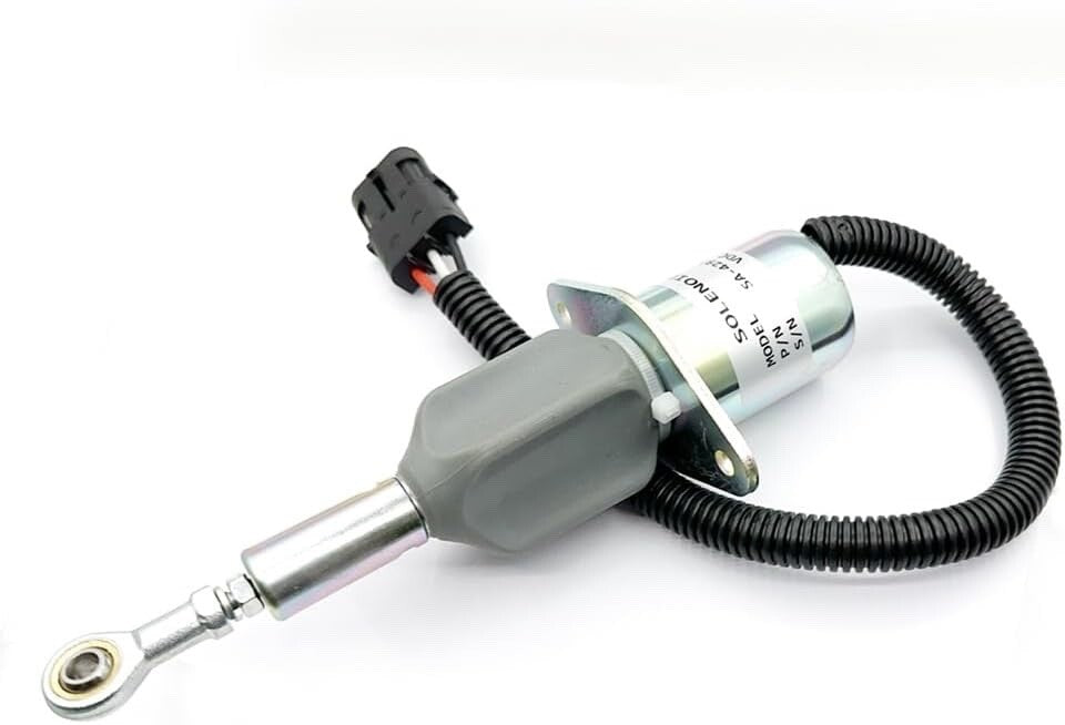 Solenoide arresto motore per escavatori Fiat-Hitachi Fiat-Kobelco Shut off 24v